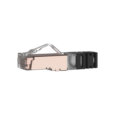 PANDUIT - Plug RJ45 Cat6 Blindado, Para Cable Calibre 24-26 AWG, Chapado en Oro de 50 micras, Paquete de 100 Piezas