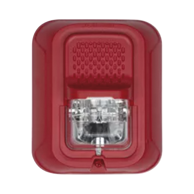 HONEYWELL - Bocina estrobo para pared color rojo , sin etiquetas