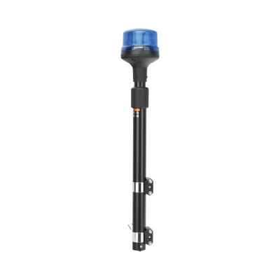 SIGNALPRO - Luz Telescópica para Motocicletas, 8 LED, Azul, SAE Clase I