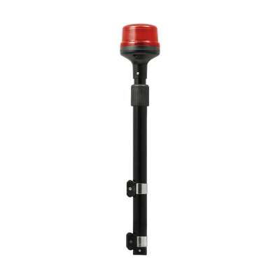 SIGNALPRO - Luz Telescópica para Motocicletas, 8 LED, Roja, SAE Clase I