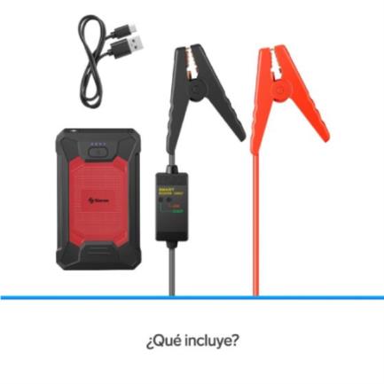 STEREN - Arrancador Steren para Auto Compacto o SUV Power Bank Linterna LED