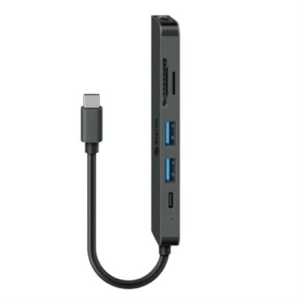 STEREN - Estación de Conexión Steren USB C 6 en 1 Color Negro