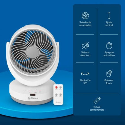 STEREN - VENTILADOR STEREN OSCILADOR PARA ESCRITORIO