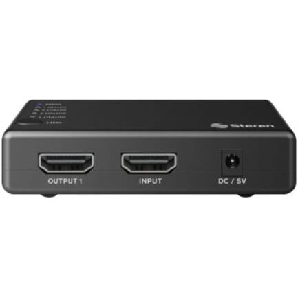 STEREN - Divisor Steren HDMI de 4 Puertos con Booster UHD 4K