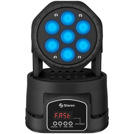 STEREN - MINI CABEZA MOVIL STEREN LED DMX
