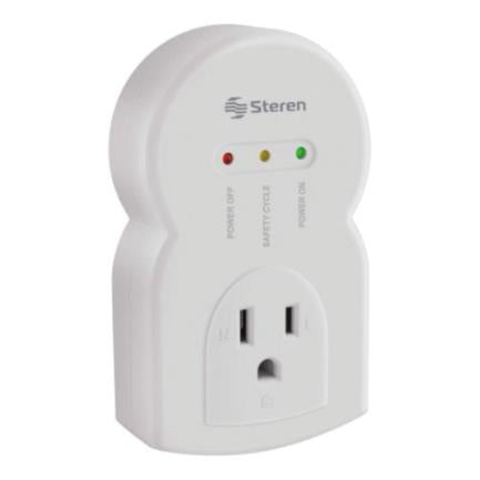 STEREN - Protector de Voltaje Steren Contra Variaciones 3600W para Electrodomésticos