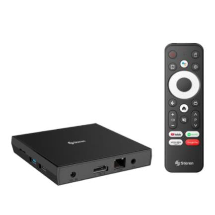 STEREN - Sistema Android TV Box Steren Google Chrome Cast Color Negro