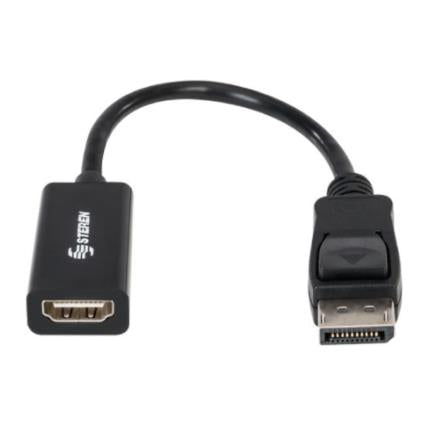 STEREN - Adaptador Steren DisplayPort a HDMI Salida de Video Color Negro