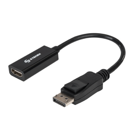 STEREN - Adaptador Steren DisplayPort a HDMI Salida de Video Color Negro