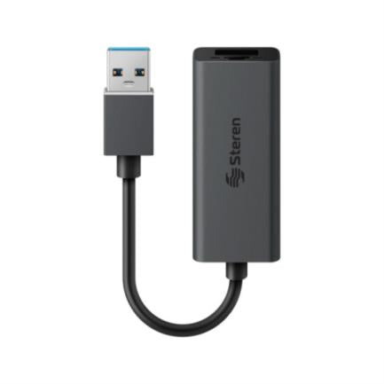 STEREN - Adaptador Steren USB 3.0 a Gigabit Ethernet RJ45 Color Negro