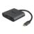 STEREN - Adaptador Steren USB-C a HDMI/USB 3.0/USB-C Color Negro