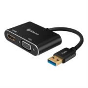 STEREN - Adaptador Steren USB 3.0 a HDMI/VGA Color Negro
