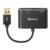 STEREN - Adaptador Steren USB 3.0 a HDMI/VGA Color Negro