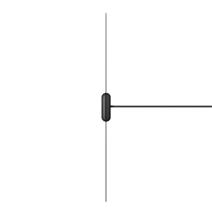 STEREN - Antena Steren Digital Minimalista Plana para Interior Color Negro