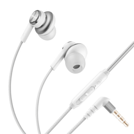 STEREN - Audífonos Steren Manos Libres Sujección de Imán Control de Volumen Cable Tipo Cordón Color Blanco