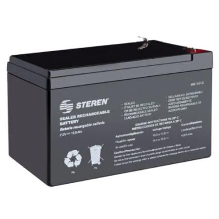 STEREN - Batería Steren Sellada Ácido-Plomo 12Vcc 12Ah