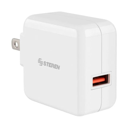 STEREN - CARGADOR STEREN QUICK CHARGE 3.0 1PUERTO D/CASA
