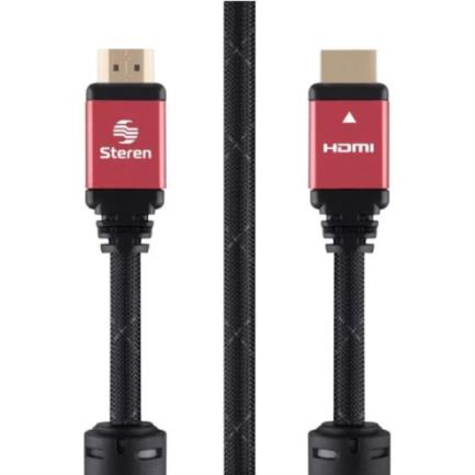 STEREN - Cable HDMI Steren 4K Tipo Cordón con Filtros de Ferrita 7.2m