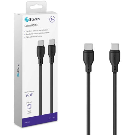 STEREN - CABLE STEREN USB C A USB C 3M