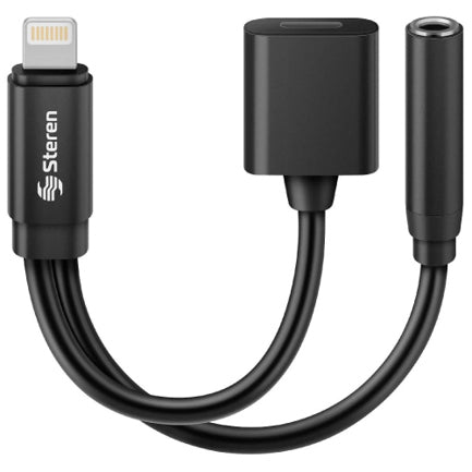 STEREN - CABLE ADAPTADOR STEREN LIGHTNING A 35MM Y CARG
