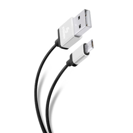 STEREN - CABLE STEREN USB A MICRO USB TIPO CORDON DE 1M