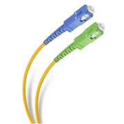 STEREN - Cable de Fibra Óptica Steren SC APC/UPC de 2m para Conexión de Modem