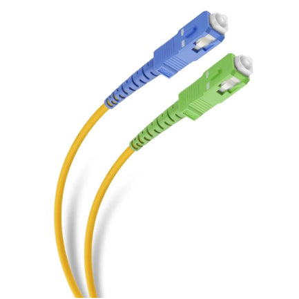 STEREN - Cable de Fibra Óptica Steren SC APC/UPC de 2m para Conexión de Modem