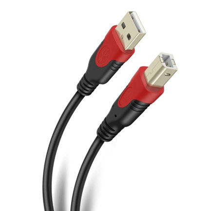 STEREN - Cable STEREN USB a USB tipo B de 7.2 m reforzado con conectores dorados