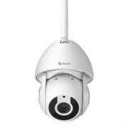 STEREN - Cámara Seguridad Steren Wi-Fi/Ethernet FHD Robotizada Seguidor de Movimiento para Exterior Color Blanco