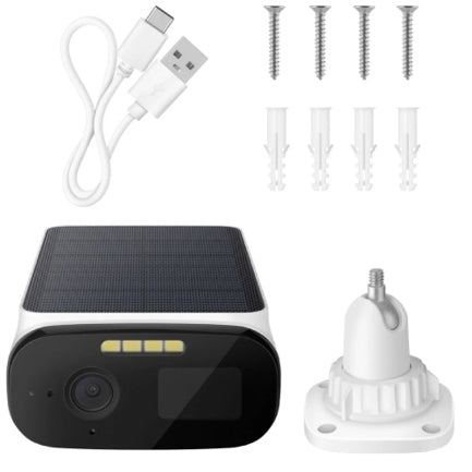 STEREN - Cámara Steren Fija con Panel Solar 4MP/VGA 1440p 20FPS 100° IP66 para Exterior