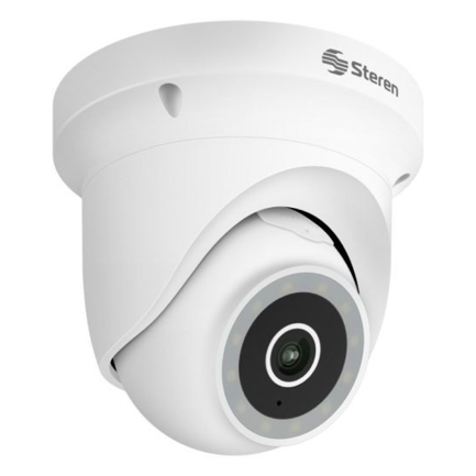 STEREN - Cámara de Seguridad Steren CCTV-231 Wi-Fi 3 Mpx HDR Robotizada para Exterior Tipo Domo Blanca