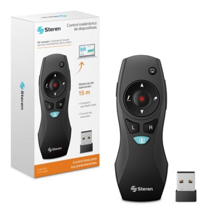 STEREN - Control Remoto Steren de Diapositivas con Apuntador/Air