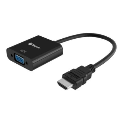 STEREN - Convertidor Steren HDMI a VGA Audio-Video Color Negro