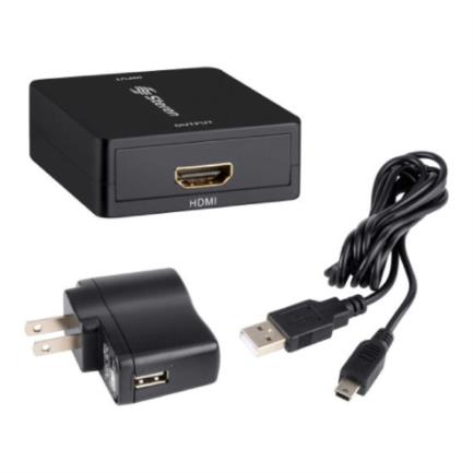 STEREN - Convertidor Steren VGA a HDMI Soporta Full HD 1080p Color Negro
