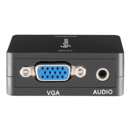 STEREN - Convertidor Steren VGA a HDMI Soporta Full HD 1080p Color Negro