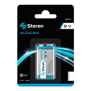 STEREN - Pilas Steren Alcalina Cuadrada 9V 1 Pza