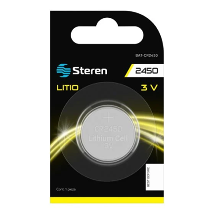 STEREN - Pila Steren de Litio Tipo Botón CR2450