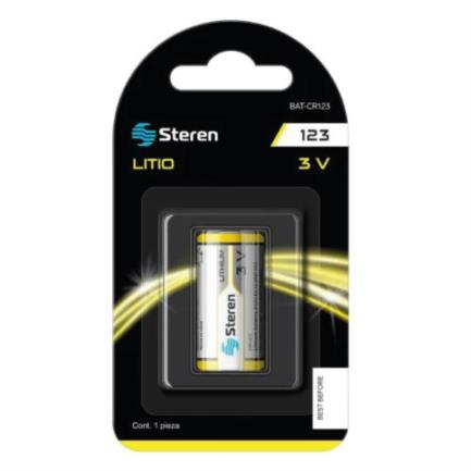 STEREN - Pila Steren Litio Tipo Cilindro 1400 mAh 1 Pieza