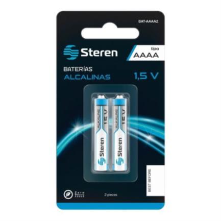 STEREN - Pilas Steren paquete de 2 pilas AAAA
