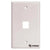 STEREN - Placa Steren P/Registro de 1 Cavidad Keystone CAT5 y 6