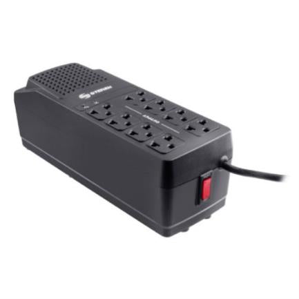 STEREN - Regulador Steren Voltaje 1000W 8 Contactos Color Negro