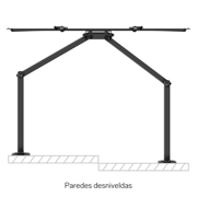 STEREN - Soporte para Pantallas Steren 40-80 IN con Brazo AR