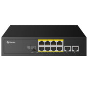 STEREN - SWITCH ETHERNET STEREN DE 8 PUERTOS POE + 2 UPL