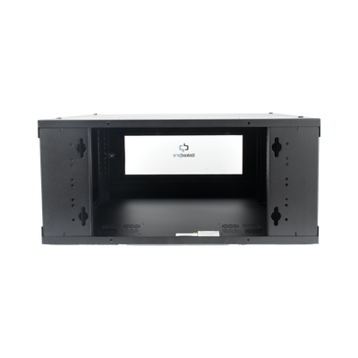 LINKEDPRO - Gabinete de Pared con Puerta de Cristal Templado, 635mm de Profundidad, 4U Rack de 19'', Acero Reforzado