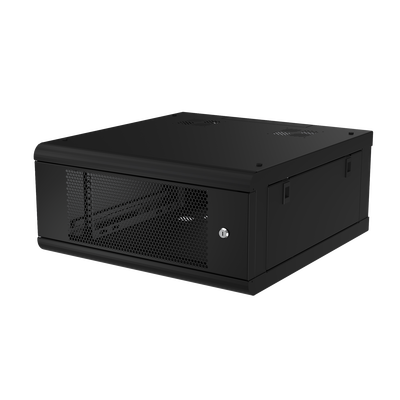 LINKEDPRO - Gabinete de Pared con Puerta Perforada, 635mm de Profundidad, 4U Rack de 19 in, Acero Reforzado