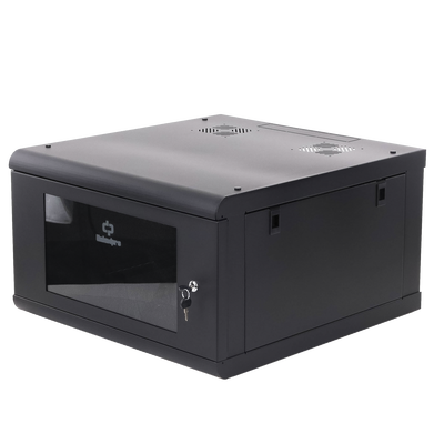 LINKEDPRO - Gabinete de Pared con Puerta de Cristal Templado, 635 mm de Profundidad, 6U Rack de 19 in, Acero Reforzado