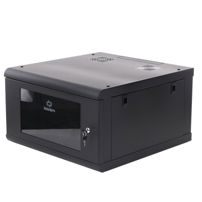LINKEDPRO - Gabinete de Pared con Puerta de Cristal Templado, 635 mm de Profundidad, 6U Rack de 19 in, Acero Reforzado