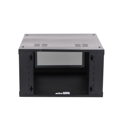 LINKEDPRO - Gabinete de Pared con Puerta de Cristal Templado, 635 mm de Profundidad, 6U Rack de 19 in, Acero Reforzado
