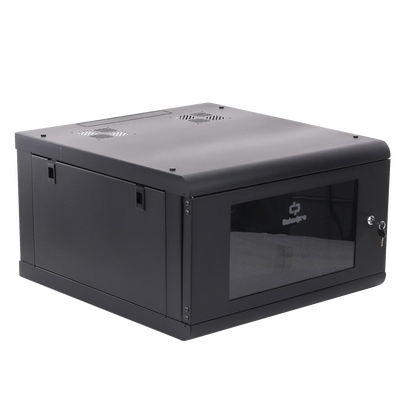 LINKEDPRO - Gabinete de Pared con Puerta de Cristal Templado, 635 mm de Profundidad, 6U Rack de 19 in, Acero Reforzado