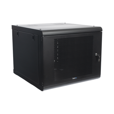 LINKEDPRO - Gabinete de Pared con Puerta Perforada, 635mm de Profundidad, 9U Rack de 19 in, Acero Reforzado